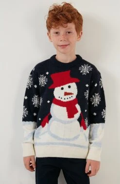 LELA Regular Fit - Trui - Dark Blue