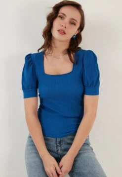 LELA Slim Fit - Blouse - Royal Blue -Lela 9f3f20e676d14027812baaee0171b123