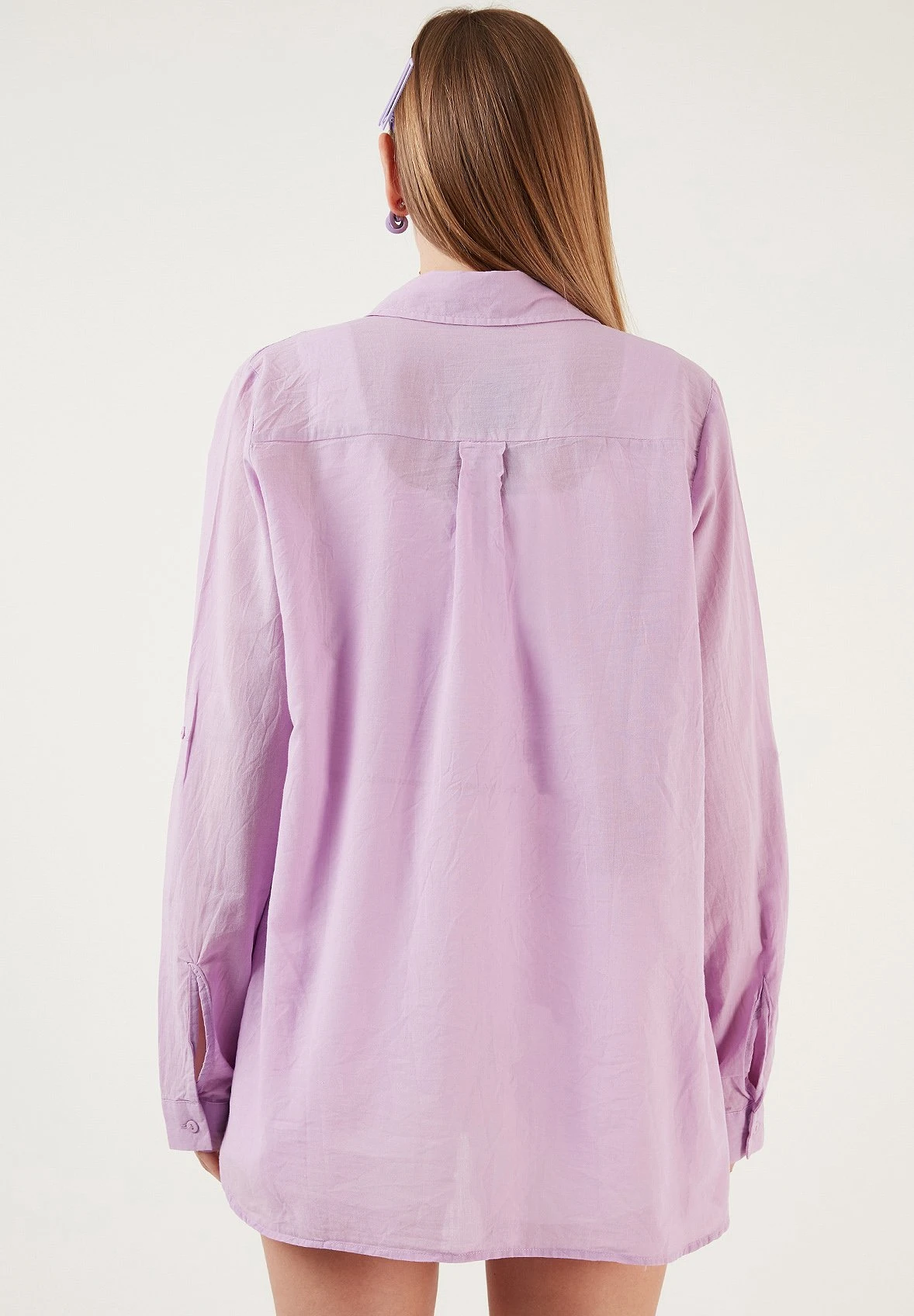 LELA Loose Fit - Overhemdblouse - Lilac 4 LELA Loose Fit - Overhemdblouse - Lilac - Afbeelding 2