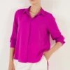 LELA Overhemdblouse - Fuchsia 1 LELA Overhemdblouse - Fuchsia -Lela a056af8910e849fbb13a660bd476a247