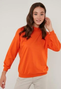 LELA Regular Fit - Sweater - Orange Color -Lela a06e0cfe875f4470b8b7bb907e8c38b2