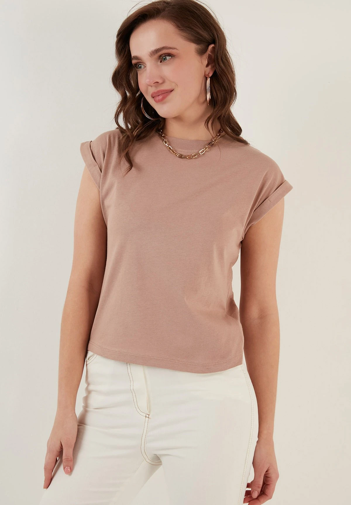 LELA Basic - T-Shirt Basic - Biscuit Color 3 LELA Basic - T-Shirt Basic - Biscuit Color