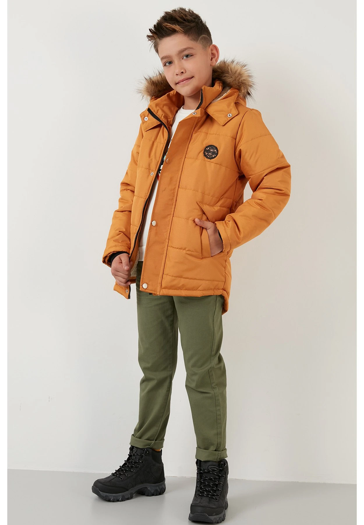 LELA Regular Fit - Winterjas - Mustard 4 LELA Regular Fit - Winterjas - Mustard - Afbeelding 2