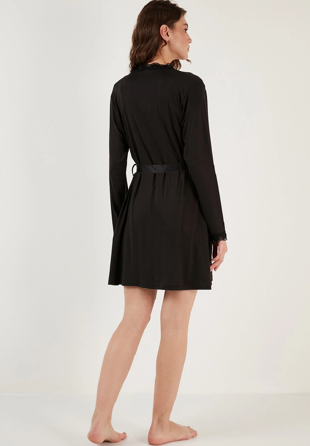 LELA Soft Touch - Nachtjapon - Black 5 LELA Soft Touch - Nachtjapon - Black - Afbeelding 3