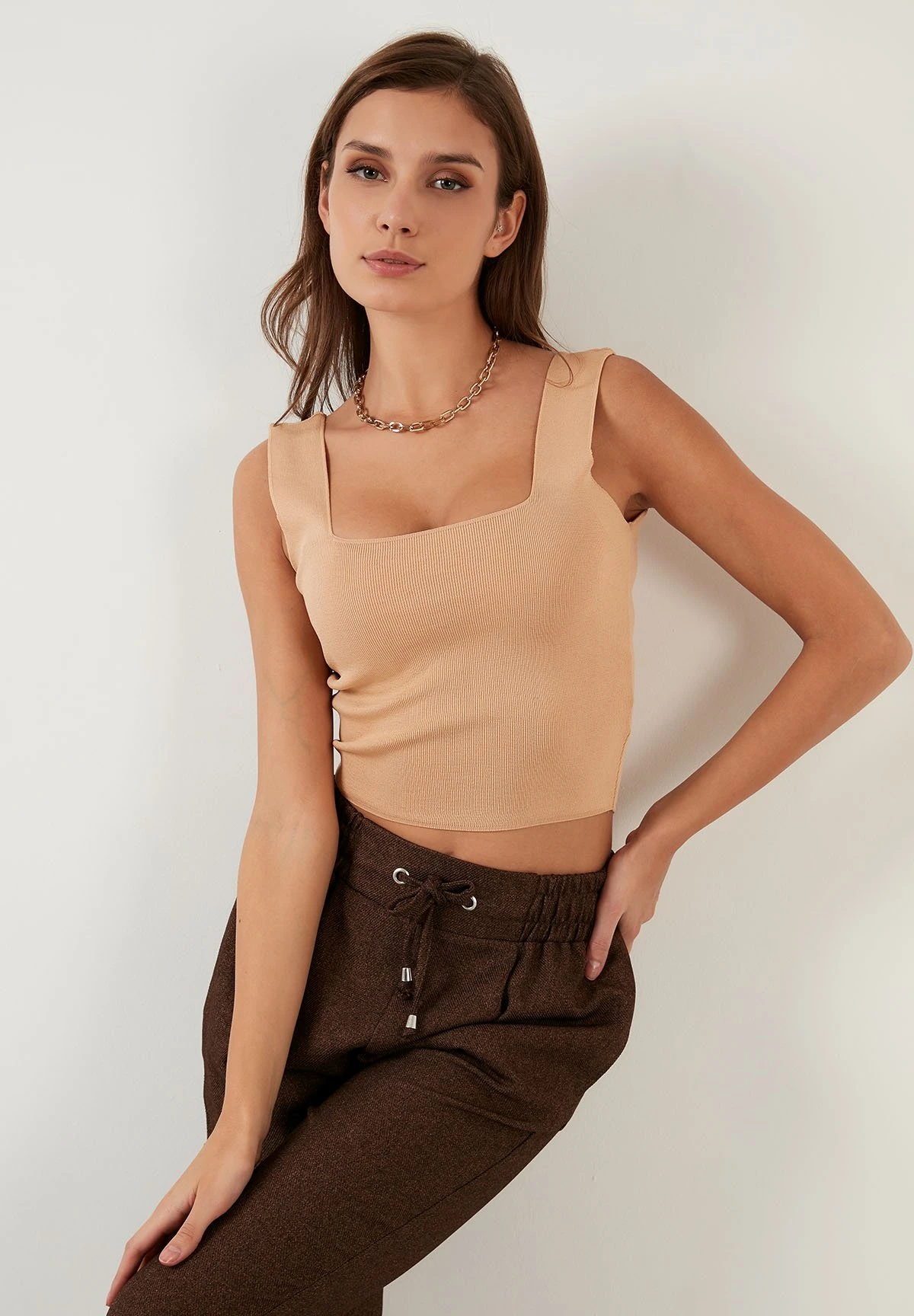 LELA Slim Fit - Top - Biscuit 5 LELA Slim Fit - Top - Biscuit - Afbeelding 3