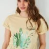 LELA Regular Fit - T-Shirt Print - Yellow 2 LELA Regular Fit - T-Shirt Print - Yellow -Lela a5fda39a9e6a491497371f5c289c76fd