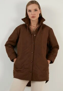 LELA Loose Fit - Winterjas - Brown -Lela a61032b4c4fa49d783f2d7461030c6be