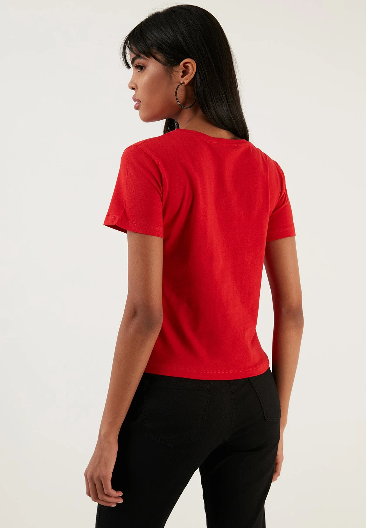 LELA T-Shirt Print - Red 4 LELA T-Shirt Print - Red - Afbeelding 2