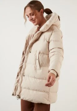LELA Oversized Inflatable Long- Winterjas - Ecru -Lela ae35a6f9172e4a80aac333f2585893a0
