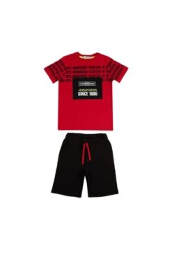 LELA Regular Fit Shorts And T-Shirt - Shorts - Red 13 LELA Regular Fit Shorts And T-Shirt - Shorts - Red -Lela af060e774c74403e84f15e0518b97f3e