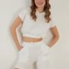 LELA Two Piece Set - Regular Fit - Shorts - Ecru -Lela b89644ed092e4a9dbdeb2b556c4ee357