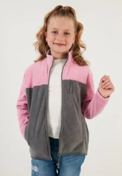 LELA Regular Fit - Sweater Met Rits - Pink Grey 12 LELA Regular Fit - Sweater Met Rits - Pink Grey -Lela b919d63563c348099a4161f7b40b5db3