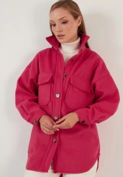 LELA Loose Fit - Lichte Jas - Fuchsia -Lela b96f5590f3454bbeb6348f639a09c104