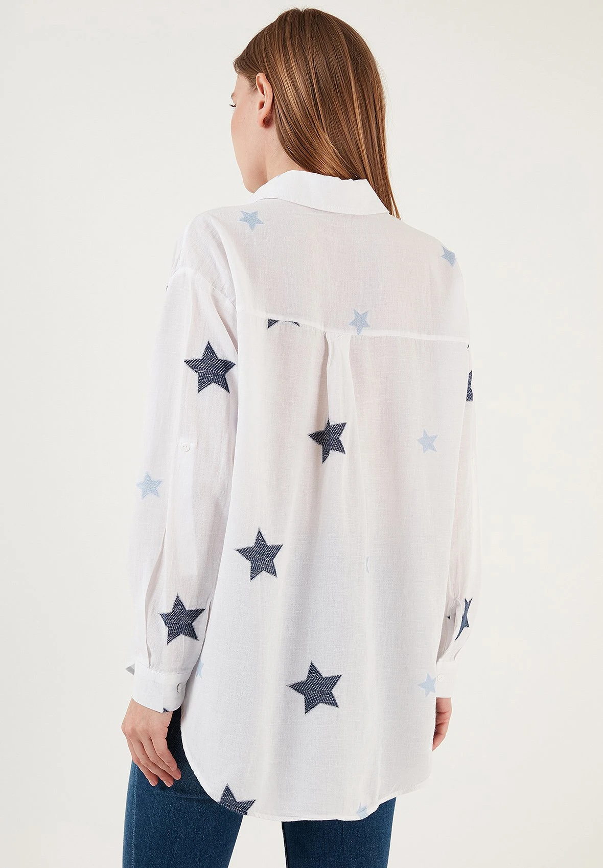 LELA Loose Fit - Overhemdblouse - Dark Blue 4 LELA Loose Fit - Overhemdblouse - Dark Blue - Afbeelding 2