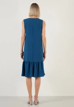 LELA Regular Fit- Jurk - Indigo -Lela bc23b5f4138341f4a210c297169fda6a