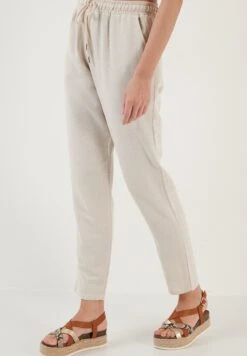 LELA Regular Fit - Broek - Beige -Lela bcbb9739cefe4879ba0d96e5b32e746a