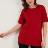 LELA Slim Fit - Blouse - Red 2 LELA Slim Fit - Blouse - Red -Lela bf17aca6a576460caae953758aa235c0