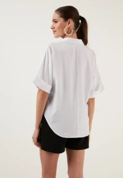 LELA Loose Fit - Blouse - White -Lela bf46fe0e9e1e4355882c0ff5918ca57d
