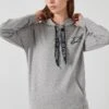 LELA Slim Fit - Hoodie - Grey -Lela c113439ff425483ab4ab4e1d94996b37