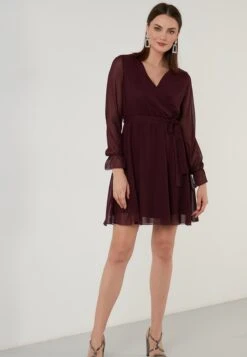 LELA Mini- Jurk - Purple -Lela c600d0b132694f5b9f658418df166751