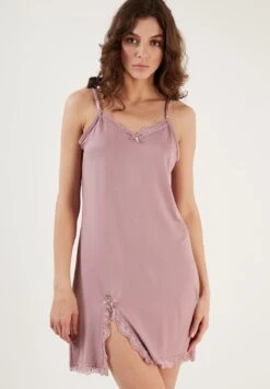 LELA Soft Touch - Nachtjapon - Dusty Rose -Lela c70cd183b004435c8c475b91d32c348b