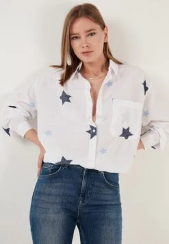 LELA Loose Fit - Overhemdblouse - Dark Blue 14 LELA Loose Fit - Overhemdblouse - Dark Blue -Lela c74f50bf1e824caf9766274865aba5bc