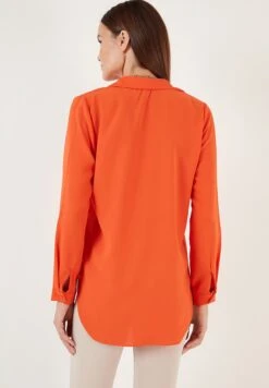 LELA Overhemdblouse - Orange -Lela c7900f2e72d34cc29c2d317beca90d61