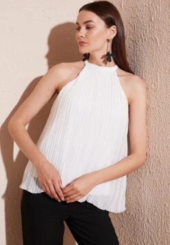 LELA Regular Fit - Blouse - Ecru -Lela c7ee6e070bfb4602a79328e14a0a9b8f