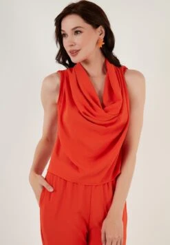 LELA Two Piece Set - Regular Fit - Broek - Orange -Lela c9fb49ddfdaa400ab41eb6a6239dcc8e