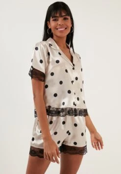 LELA Regular Fit Set - Pyjama - Beige -Lela ca17f2751baa4f3f84925fab23bd530a