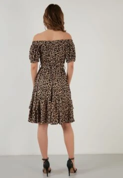 LELA Regular Fit - Jurk - Leopard -Lela cdb799421dcb4c5fa3a14b2b058a02c0