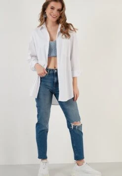 LELA Overhemdblouse - White -Lela cdfeeefe942249c88a695ee6a4847daf