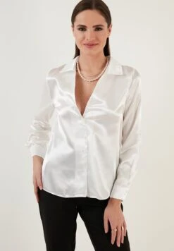 LELA Regular Fit - Overhemdblouse - Ecru 12 LELA Regular Fit - Overhemdblouse - Ecru -Lela ce788408e3cf48b2b146d9f7f6fe2723