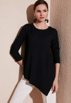 LELA Regular Fit - Blouse - Black -Lela ce81fddca5c94032aad3ca878a1417a9