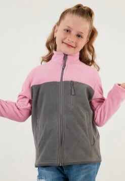 LELA Regular Fit - Sweater Met Rits - Pink Grey 11 LELA Regular Fit - Sweater Met Rits - Pink Grey -Lela cec5486043f844d7bebca3ff07536d7d