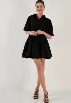 LELA Regular Fit - Blousejurk - Black -Lela d430106f16eb4b248ba9df788b68cd71