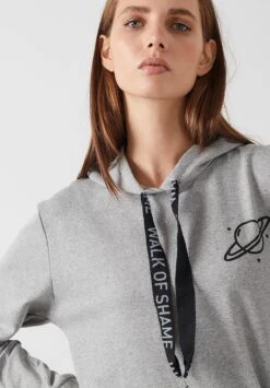 LELA Slim Fit - Hoodie - Grey -Lela d4636e2f23234f16a7c57db776428975