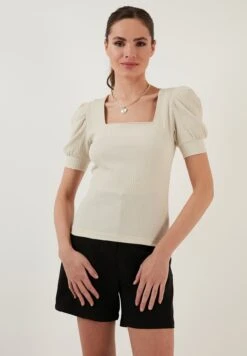 LELA Slim Fit - Blouse - Stone 12 LELA Slim Fit - Blouse - Stone -Lela d5b4076de50c49cf88ccc01293c5f573