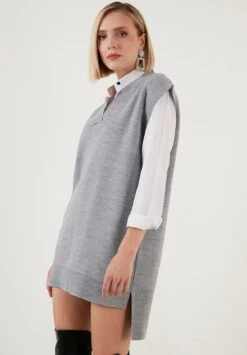 LELA T-Shirt Basic - Grey -Lela d5ba96f5a4d14b33a08efd0b7bc74db4