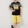 LELA Regular Fit Shorts And T-Shirt - Shorts - Black -Lela d8b7a4b6c8194cd49c4211cb7b4b3be1
