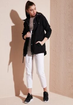 LELA Regular Fit - Parka - Black -Lela daea1fe619fc48bda9638cd315e671d8