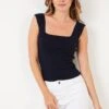 LELA Regular Fit - Top - Navy Blue 1 LELA Regular Fit - Top - Navy Blue -Lela dba9bf80e0c443268565d4ab393c0690