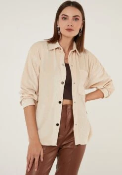 LELA Loose Fit - Overhemdblouse - Beige 13 LELA Loose Fit - Overhemdblouse - Beige -Lela dcd65a4812ba4a0494af3bc4e3c90190