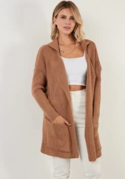 LELA Regular Fit - Vest - Camel -Lela ddc005cf952040478fa75d1f7842afac