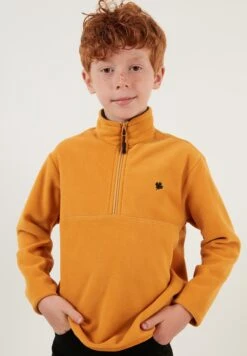 LELA Fleece Trui - Mustard