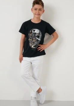 LELA Regular Fit - T-Shirt Print - Navy Blue