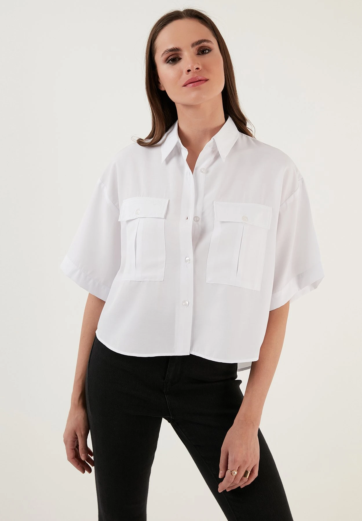 LELA Loose Fit - Overhemdblouse - White 3 LELA Loose Fit - Overhemdblouse - White