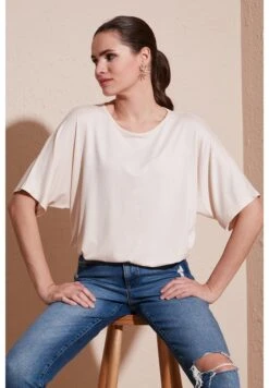LELA Loose Fit - Blouse - Stone -Lela e1a5cc53d64b45cbba634c94d6933b5e