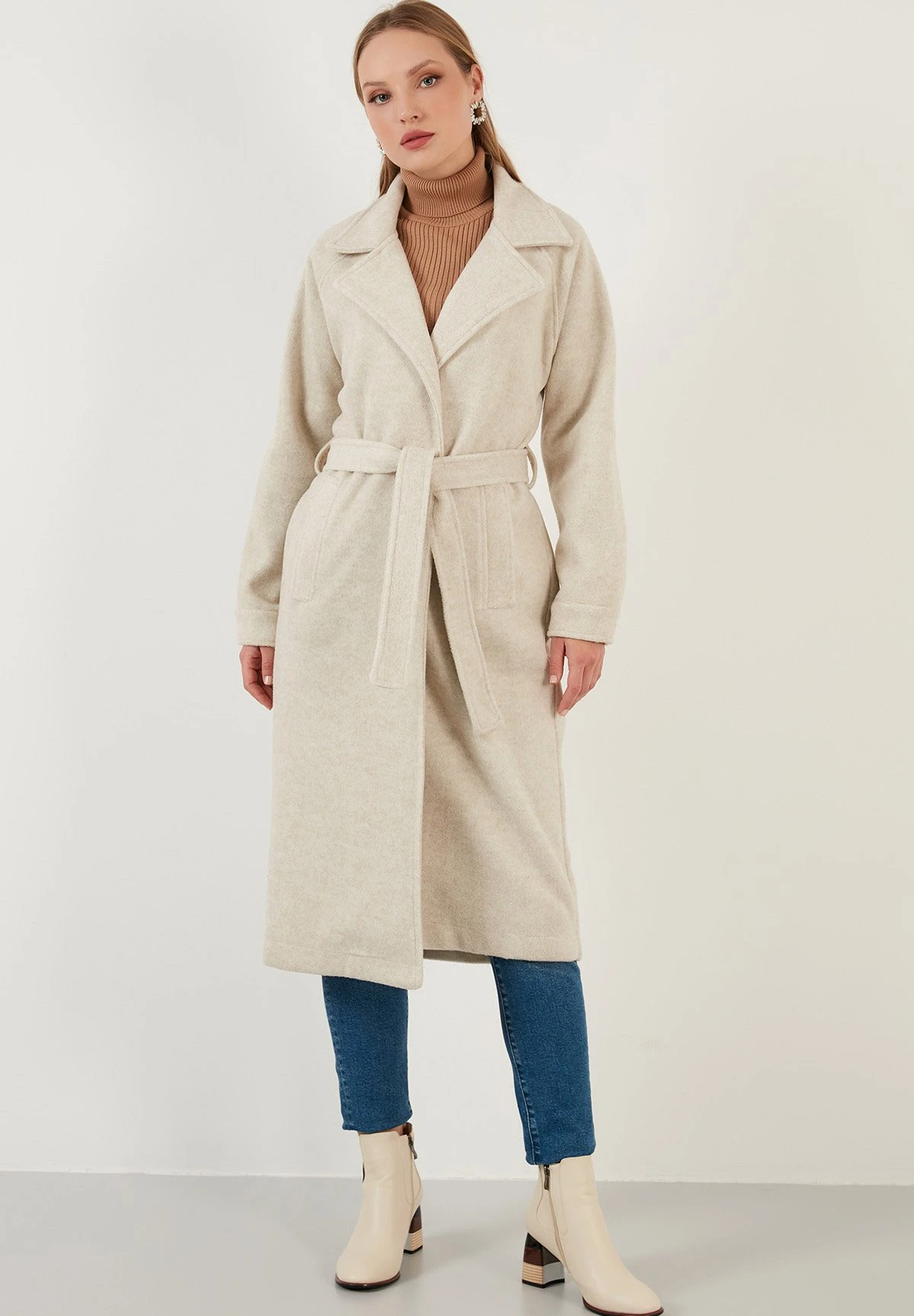 LELA Loose Fit - Mantel - Light Mink 7 LELA Loose Fit - Mantel - Light Mink - Afbeelding 5