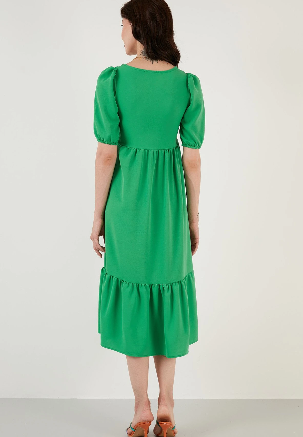 LELA Regular Fit - Jurk - Green 5 LELA Regular Fit - Jurk - Green - Afbeelding 3